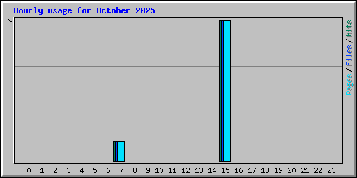 Hourly usage for October 2025