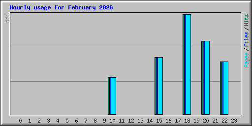 Hourly usage for February 2026